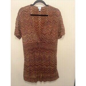 Venezia Lane Bryant 18/20 Chevron Knit Tunic Dress | Plus‎ Size Boho Retro